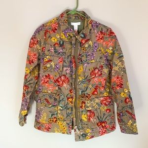 H&M flower cargo jacket
